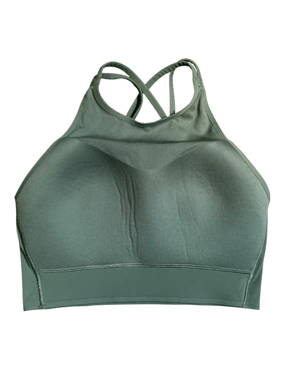 Lululemon Like a Cloud High-Neck Longline Bra medium olive size 4